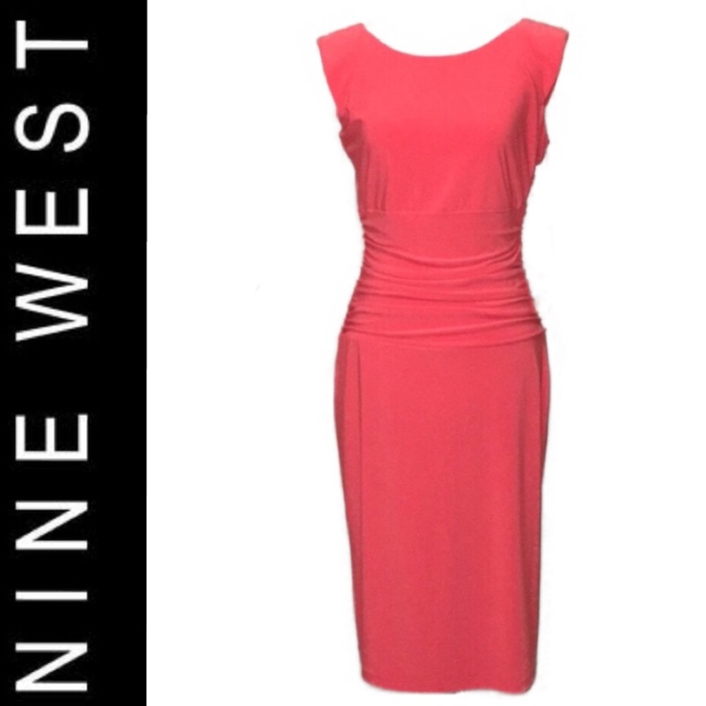 Rare color😍 NWT Size 4 Nine West Dress- fire glow